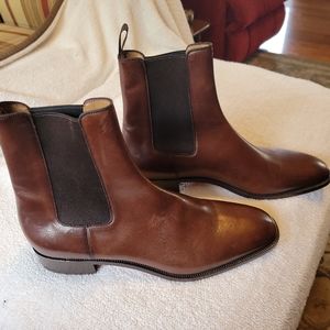 CHRISTIAN LOUBOUTIN Samson flat calf patine/g Size 45